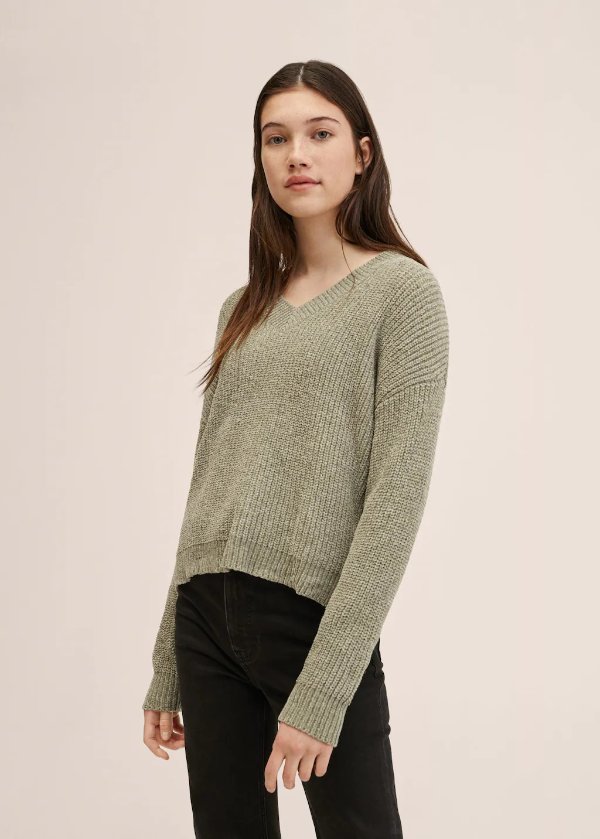 Chenille knit sweater - Teenage girl | Mango Teen USA