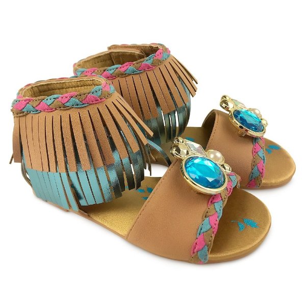 Pocahontas Costume Sandals for Kids | shopDisney