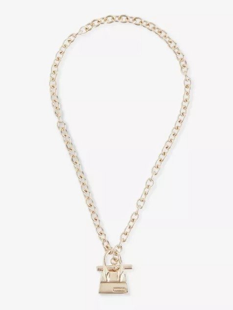JACQUEMUSLe Chiquito gold-tone brass necklace