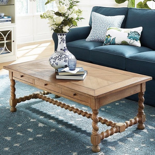 Willow Spindle Leg Coffee Table
