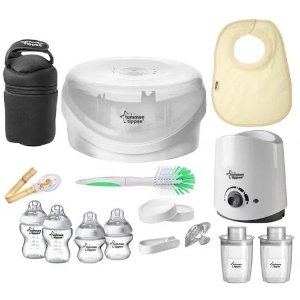 Tommee Tippee Closer To Nature Complete Starter Set (Bottle Feeding Set), White, Size 4.1 - 5 Oz.