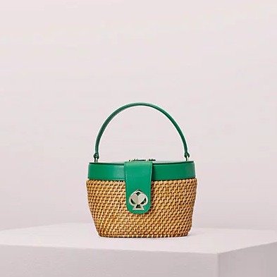 rose medium top handle basket bag