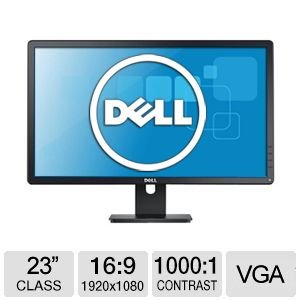 Dell E2314H 23 LED Monitor - 1920 x 1080 FullHD, TN, 250 cd/m2, 1000:1, 5 ms, DVI-D, VGA - E2314H at TigerDirect.com