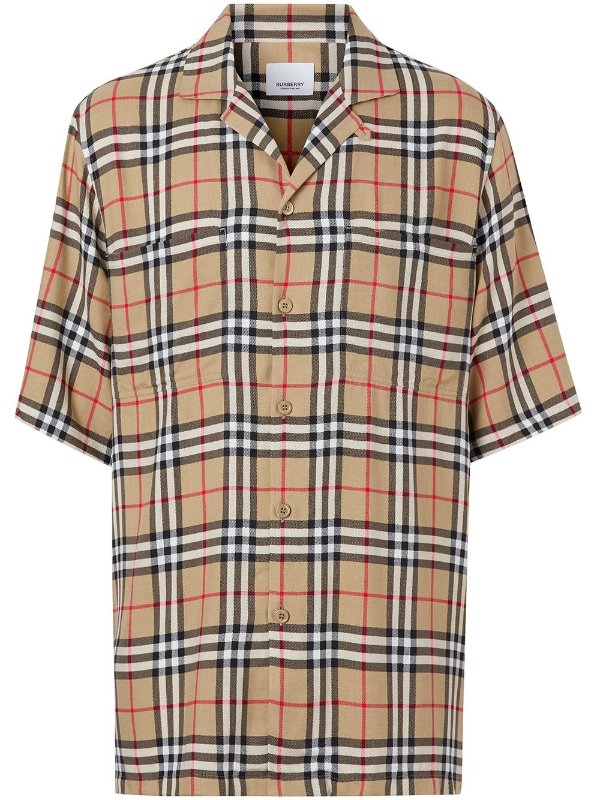 Vintage Check short-sleeved shirt