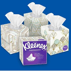 Kleenex 超柔软方盒面巾纸18盒 共1170抽