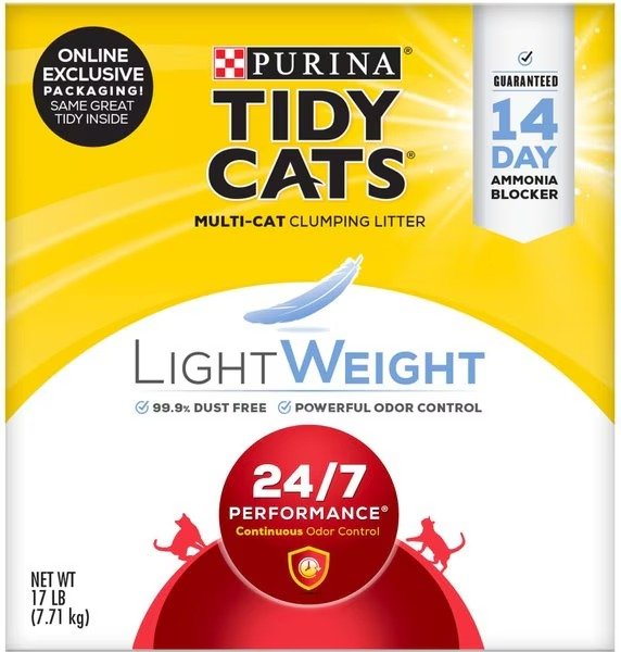 LightWeight 24/7 Performance Clumping Cat Litter, 17-lb box - Chewy.com