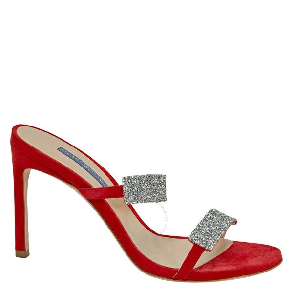 Ladies Razzle 95 Sue Crystal Red Sandals