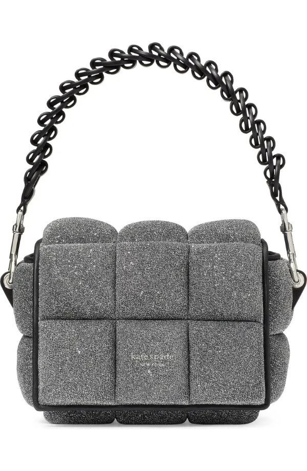 boxxy quilted fabric crossbody bag