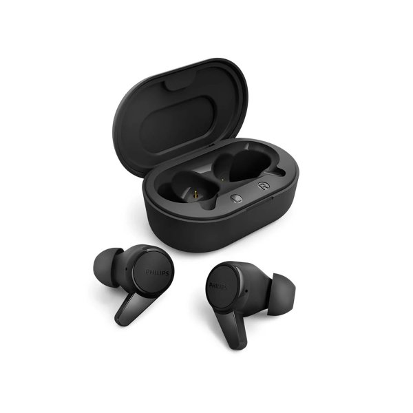 T1207 True Wireless Headphones with up to 18 Hours Playtime and IPX4 Water Resistance, Black