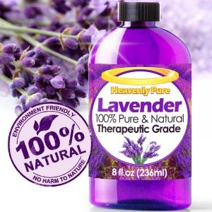 Heavenly Pure 100% Pure and Natural Lavender Essential Oil - 8 OZ