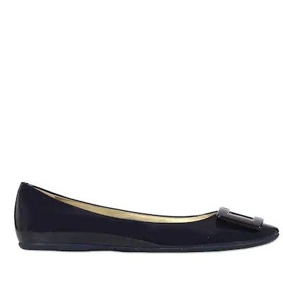 10MM GOMMETTE PATENT LEATHER FLATS