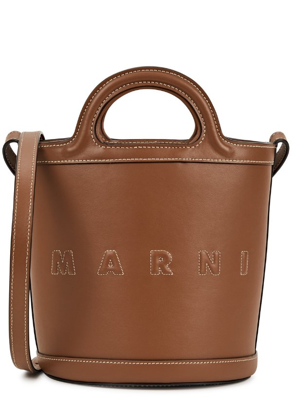 MARNI Tropicalia leather bucket bag