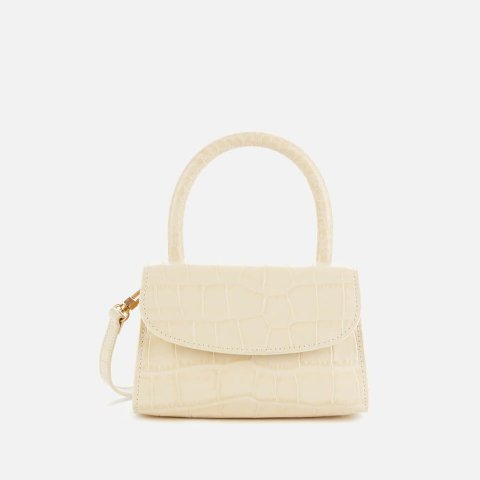 BY FAR by FAR Mini Nutella Croco Embossed Leather 495.00