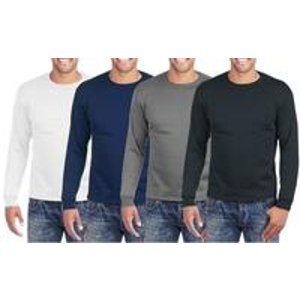  Men's Long Sleeve Thermal Shirts with Fleece Lining 3-Pack 