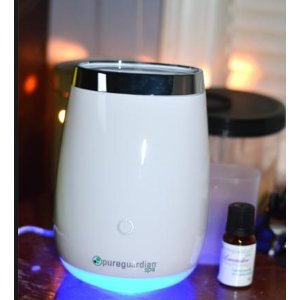 PureGuardian - Aromatherapy Essential Oil Diffuser with Touch Controls - White Crystal