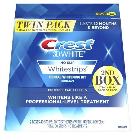 3D White Whitestrips Professional Effects,Twin Pack, 40 Treatments - Walmart.com