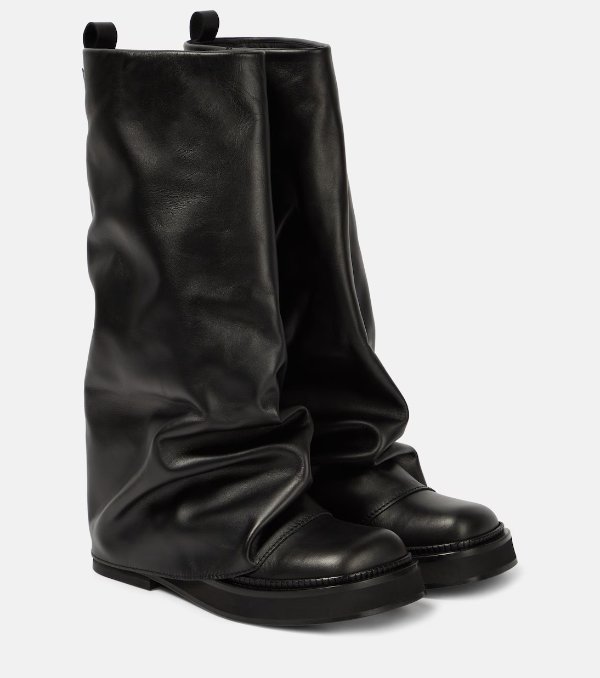 Robin leather combat boots