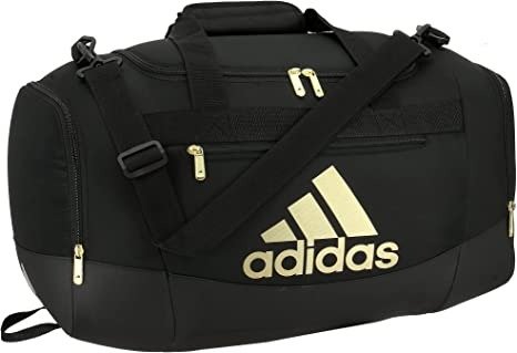 Defender 4 Small Duffel Bag, Black/Gold Metallic, One Size