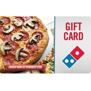 价值$50 Domino’s 披萨礼卡 + 额外$10 eBay礼卡