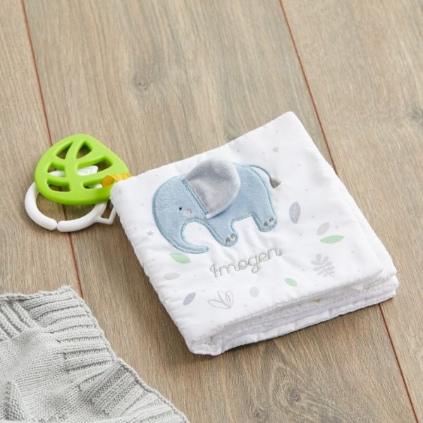 Personalized Jungle Animal Soft Activity Book