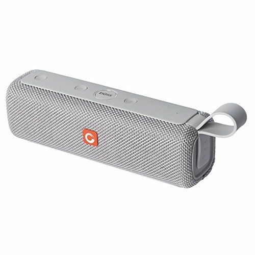 E-go II Portable Bluetooth Speakers with Great Sound and Extra Bass, IPX6 Waterproof, Built-in Mic, 12W Drivers, 12-Hour Playtime, Wireless Speakers for Phone, Computers, TV and More