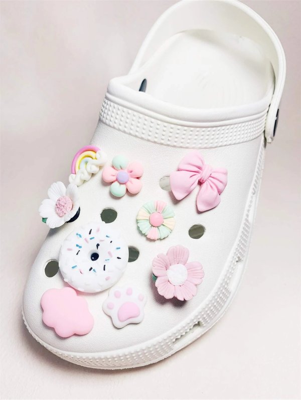 9pcs Flower & Bow Design Shoe Decoration