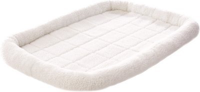 Frisco Quilted Fleece Pet Bed & Crate Mat, Ivory