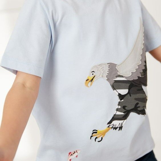 Archie Applique Short Sleeve T-shirt 2-12 Years