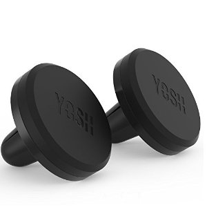 YOSH Universal Air Vent Magnetic Car Mount Holder Cell Phone Cradle for iPhone 5 5C 5S 6 6S SE 7 Plus, Samsung Galaxy S6 S7 Edge Note 5, Smartphones, Tablets and GPS Devices, Black 2 Pack