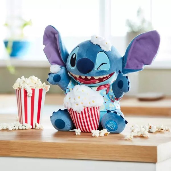 Stitch Attacks Snacks Plush – Popcorn – February
