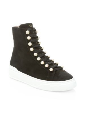 - Leni Suede High-Top Sneakers