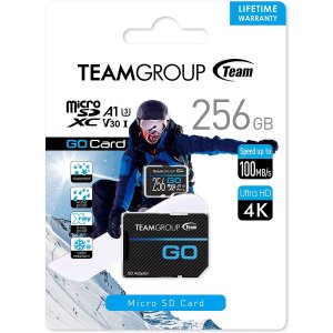 TEAMGROUP GO 256GB U3 V30 100MB/s microSDXC