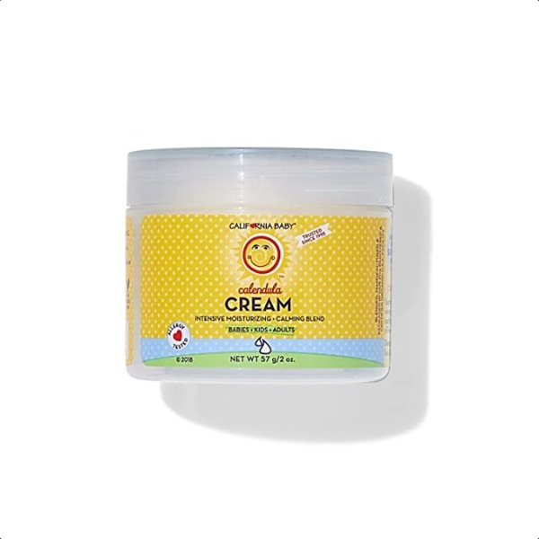 Baby Calendula Cream | Soothing Baby Cream | Allergy Friendly | Plant-based | Soothes and Moisturizes Irritated, Dry Skin On Face and Body | 2 oz