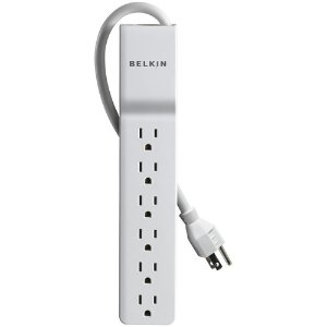 Belkin 6-Outlet Home/Office Surge Protector (2.5')