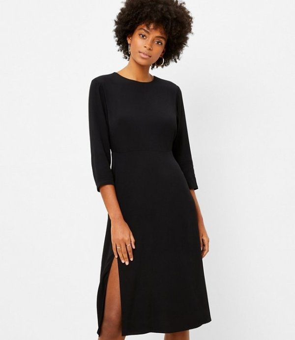 Long Sleeve Midi Dress | LOFT