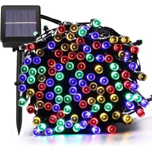 Solar Christmas Lights,72FT 200 LED 8 Mode Solar String Lights
