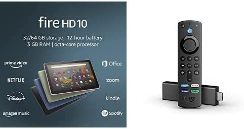 Fire HD 10 Tablet & Fire TV Stick 4K 套装