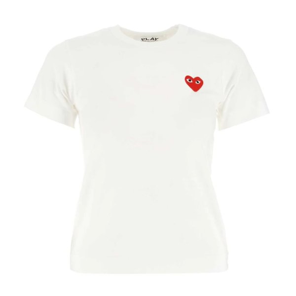Heart Logo Embroidered Crewneck T-Shirt