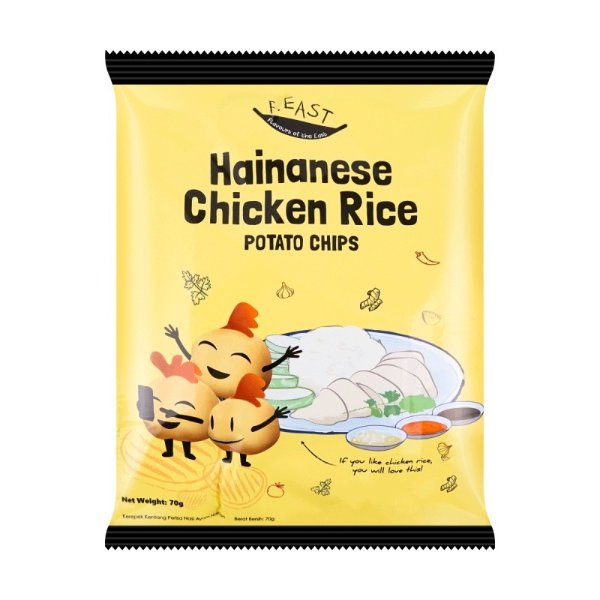F. EAST Potato Chips Hainanese Chicken Rice Flavor