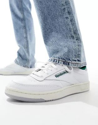 Club C 85 sneakers in white with green detail