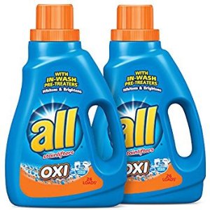 all 洗衣液2瓶 带OXI去污增白剂  每瓶1.37L