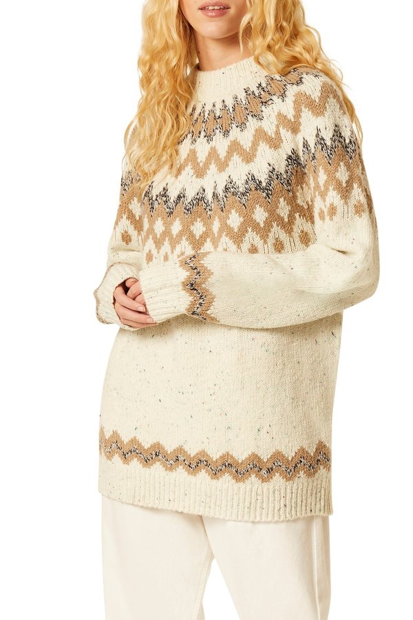 Leena Fair Isle Pullover Sweater