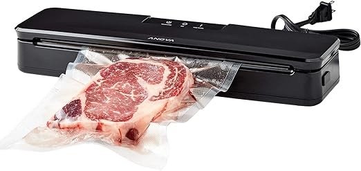 Culinary ANVS01-US00Precision Vacuum Sealer, Includes 10 Precut Bags, For Sous Vide and Food Storage