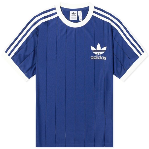 Adidas 复古蓝条纹T恤