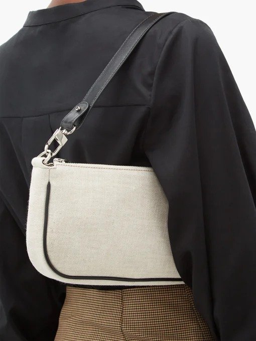 Rachel linen shoulder bag | By Far | MATCHESFASHION US