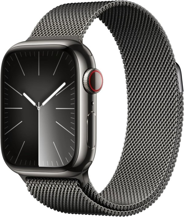 Apple Watch Series 9 GPS + Cellular 41mm Stainless Milanese