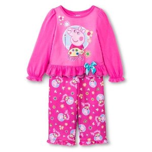 Peppa Pig Baby Girls' Long-Sleeve Pajama Set