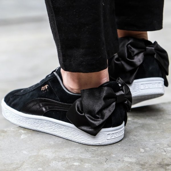 Suede Women’s Bow Sneakers