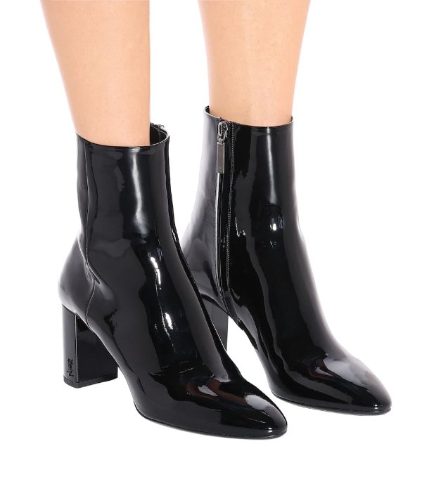 Lou 70 patent leather ankle boots