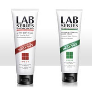 Mega Size Body Wash (15.2 oz) or Maximum Comfort Shave Cream (15.2 oz) Available @Lab Series For Men